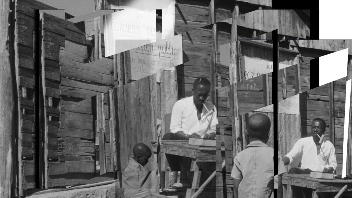 Proyección y encuentro con The Otolith Group, moderado por Annett Busch